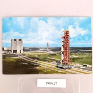 John F Kennedy Space Center NASA 1960s Postcard Apollo 4 Saturn V Pad A View